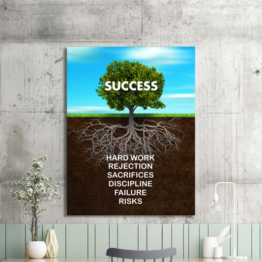 Tablou Motivational - Success Tree