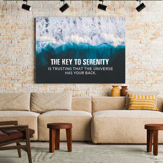 Tablou Motivational - The Key To Serenity