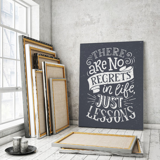Tablou Motivational - There Are No Regrets In Life
