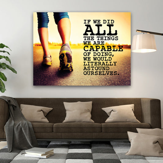 Tablou Motivational - Things we are capable of