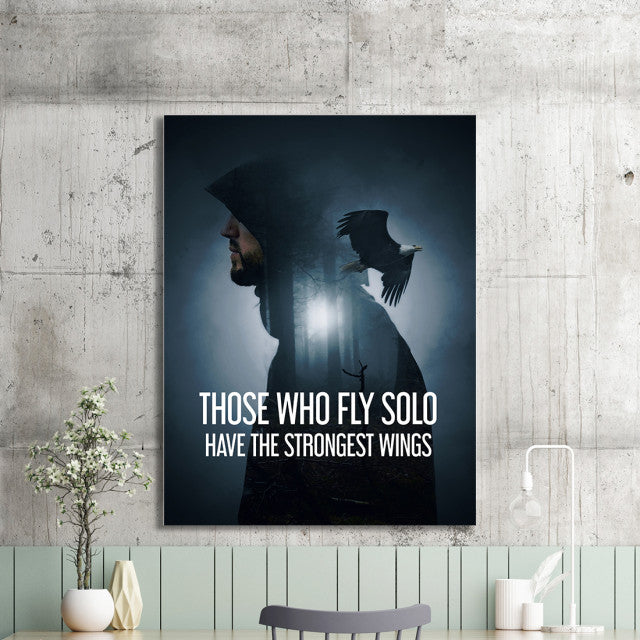 Tablou Motivational - Those Who Fly Solo