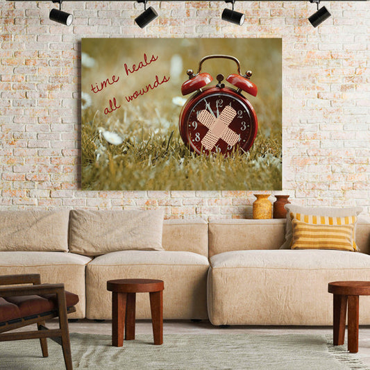 Tablou Motivational - Time Heals All Wounds