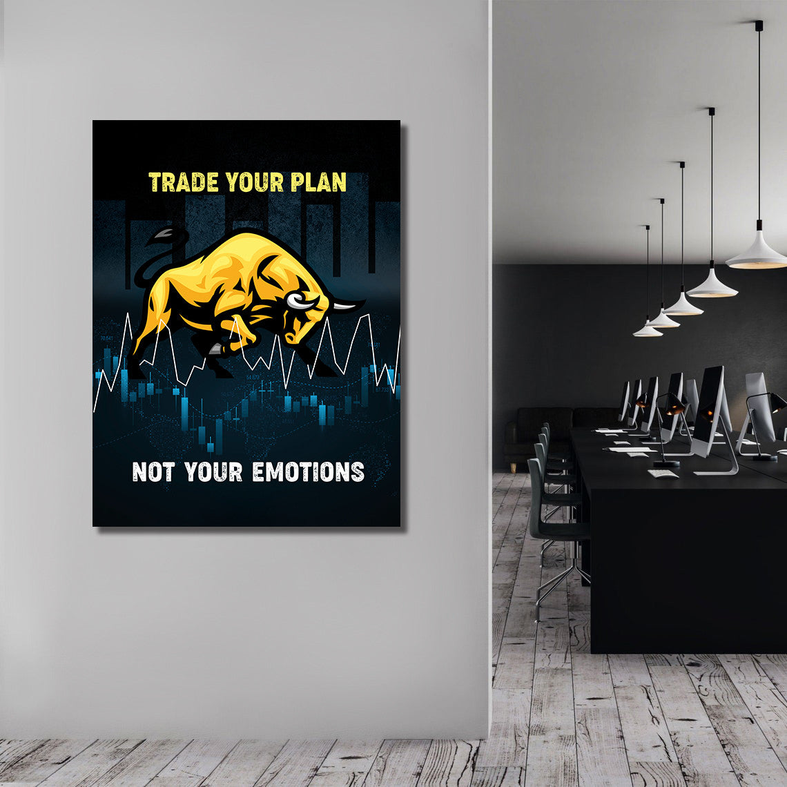Tablou Motivational - Trade your plan