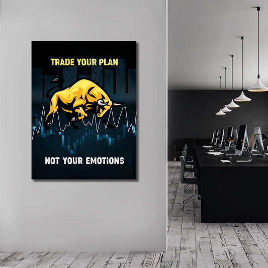 Tablou Motivational - Trade your plan