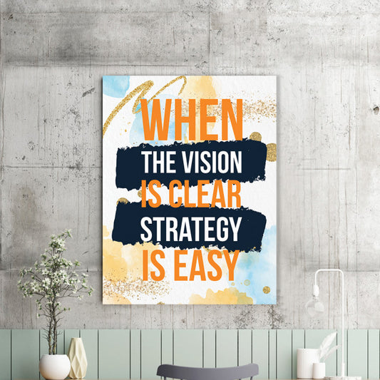 Tablou Motivational - When The Vision Is Clear