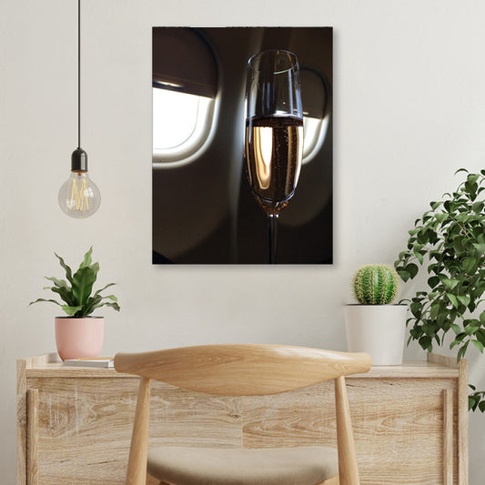 Tablou Office - Champagne In A Private Jet